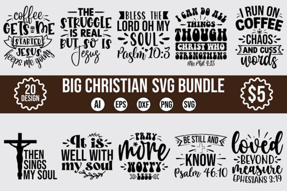 Big Christian SVG Bundle: Graphics and Crafts for Digital Publishing