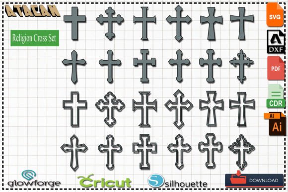 Christian Cross Bundle Graphics and Crafts