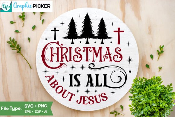 Christmas Graphics for Crafts & Cricut Round Sign Review