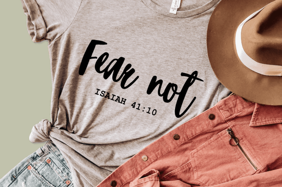 Fear Not SVG: Christian Graphic Design for Branding & Crafts