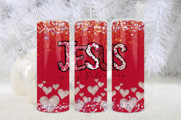 Jesus is My Valentine Red Glitter 20oz: Graphics & Print Templates Review