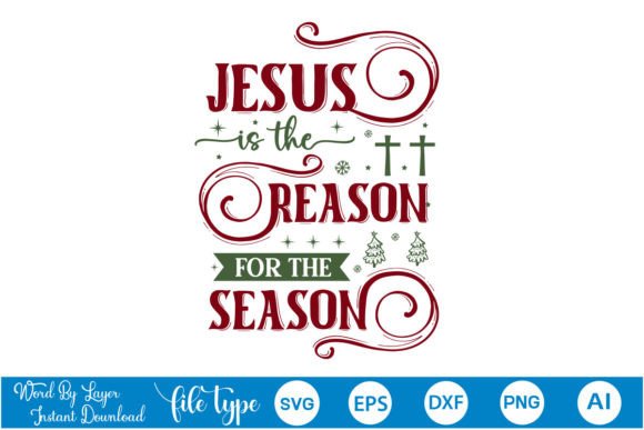 Jesus is the Reason for the Season Nativ - Graphics & Crafts