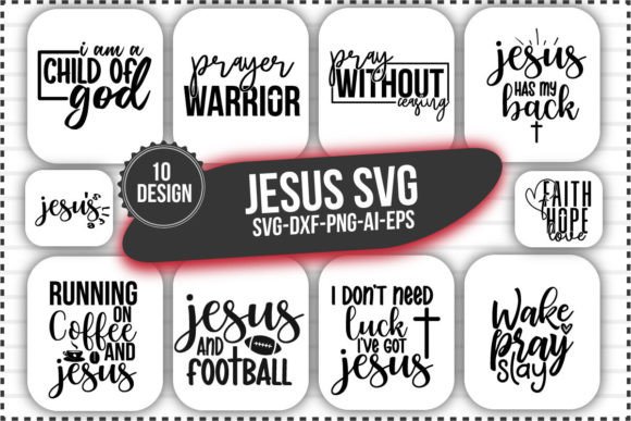 Jesus Svg Bundile: Graphics and Crafts in One
