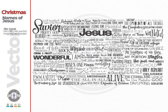 Names of Jesus: Graphics for Crafts