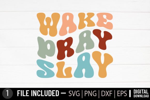 Wake Pray Slay – Jesus Christian Retro